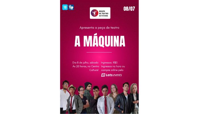 Quedas - Centro de Cultura recebe peça de teatro “A Máquina”